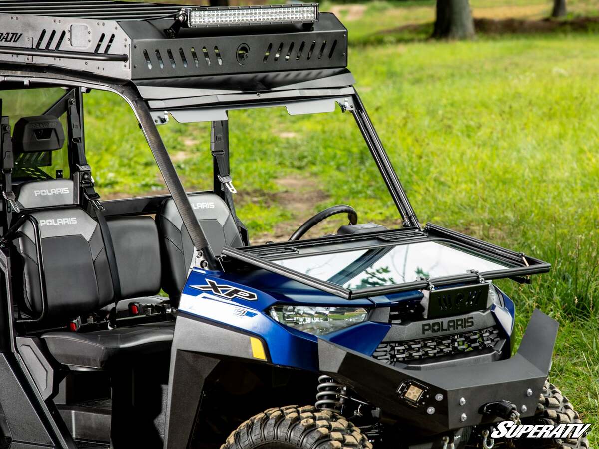 SuperATV Bobcat UV34 Flip Down Glass Windshield