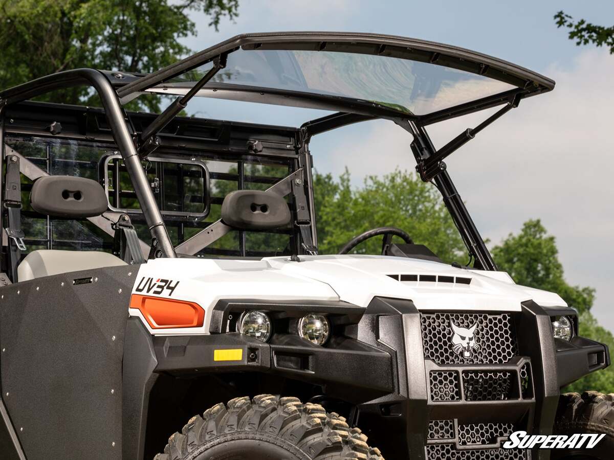 SuperATV Bobcat UV34 Maxdrive Power Flip Windshield