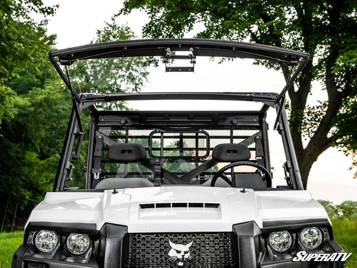 SuperATV Bobcat UV34 Scratch-Resistant Flip Windshield