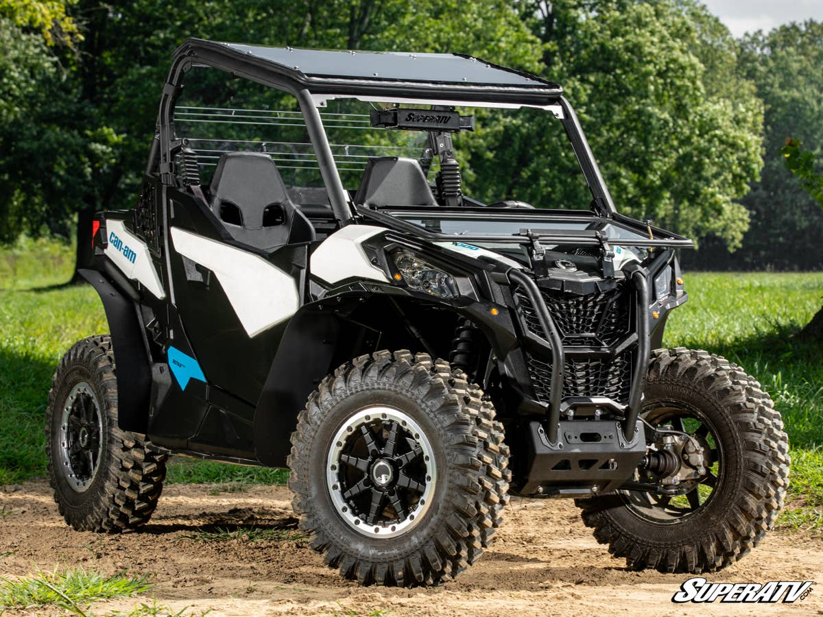 SuperATV Can-Am Commander Flip Down Glass Windshield