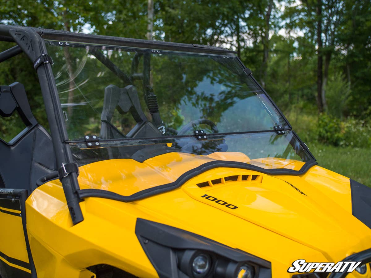 SuperATV Can-Am Commander Scratch Resistant Flip Down Windshield