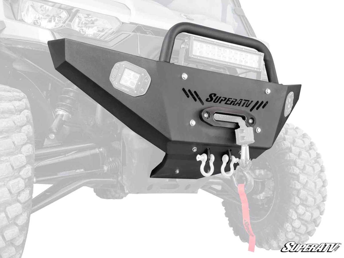 SuperATV Can-Am Defender Heavy Weight Winch-Ready Front Bumper