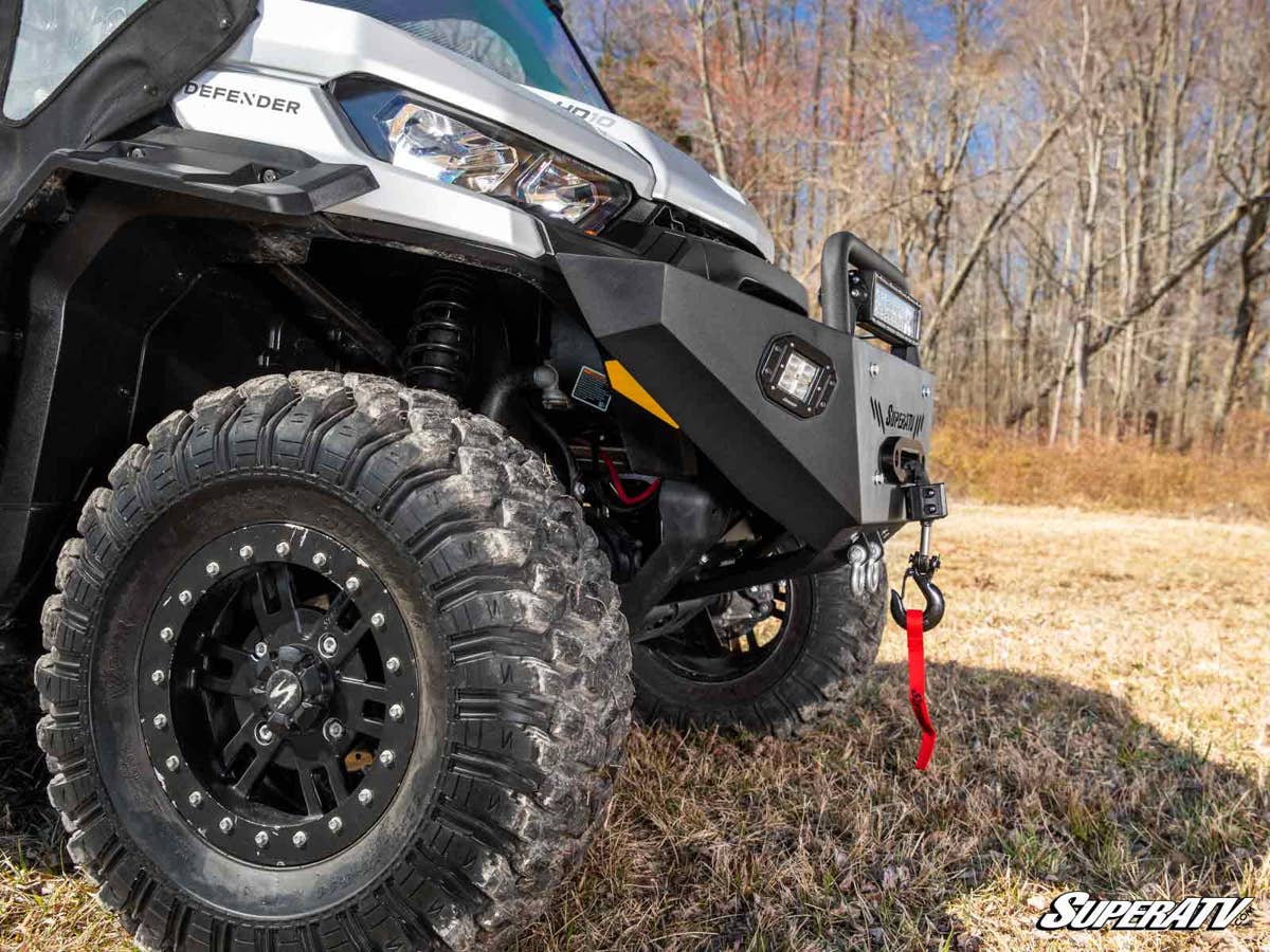 SuperATV Can-Am Defender Heavy Weight Winch-Ready Front Bumper