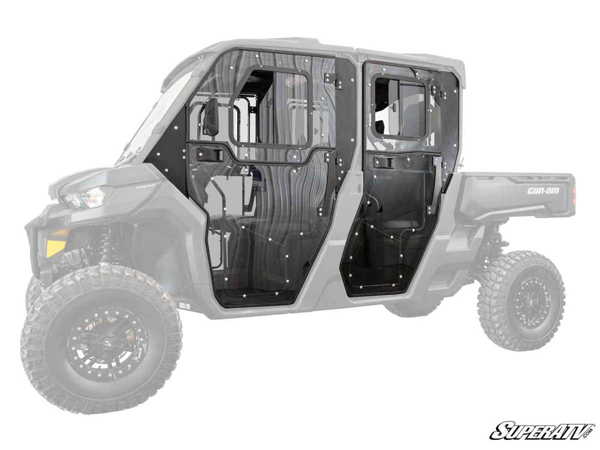 Photo of SuperATV Can-Am Defender MAX Convertible Cab Enclosure Doors by SuperATV - Premium Cab Enclosures for UTVs / Side by Sides