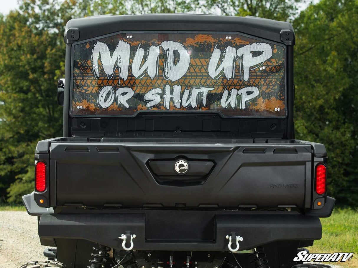 SuperATV Can-Am Defender Rear Windshield