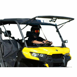 Can Am Defender Scratch Resistant Flip Windshield