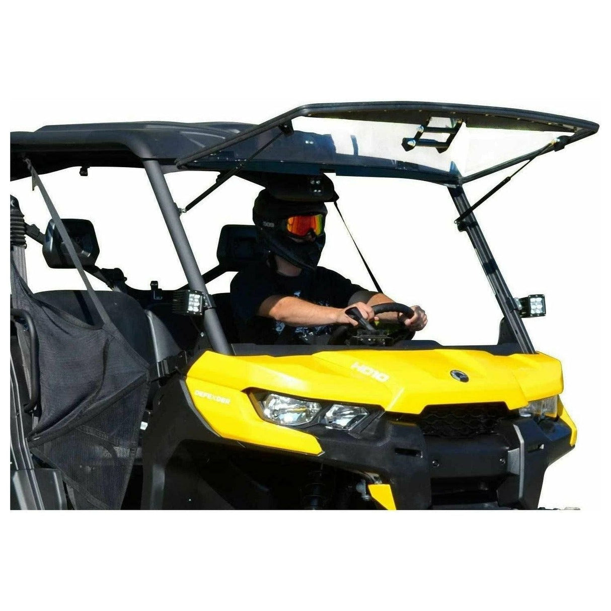 Can Am Defender Scratch Resistant Flip Windshield