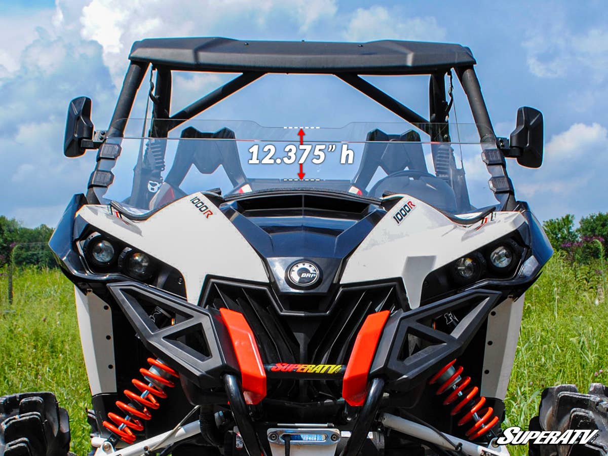 SuperATV Can-Am Maverick Half Windshield