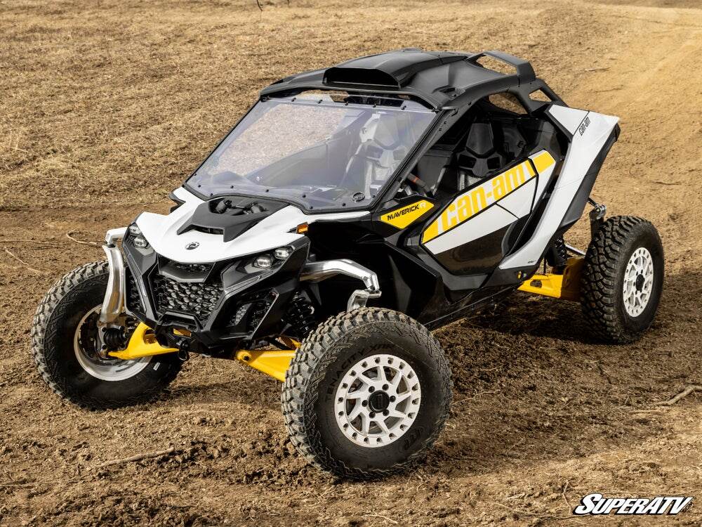 SuperATV Can-Am Maverick R Scratch-Resistant Full Windshield