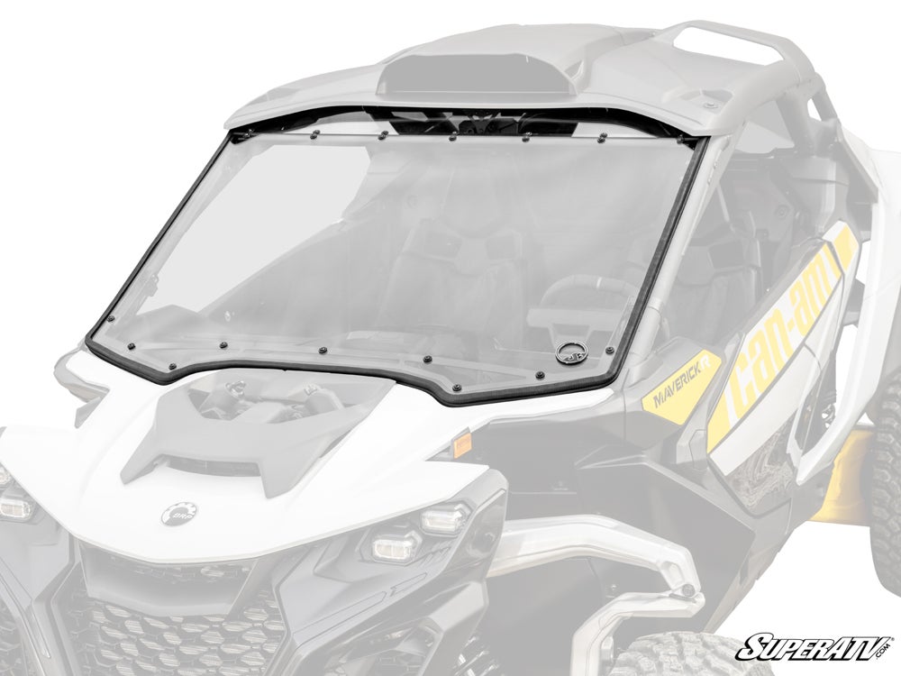 SuperATV Can-Am Maverick R Scratch-Resistant Full Windshield