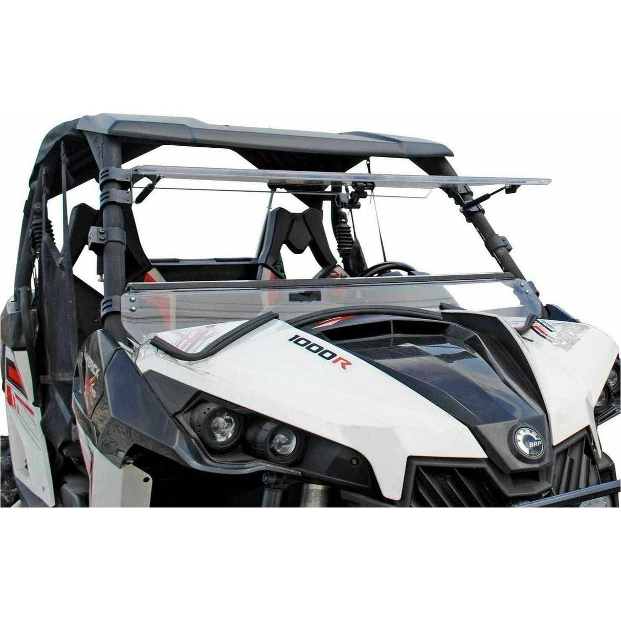 Can Am Maverick Scratch Resistant Flip Windshield