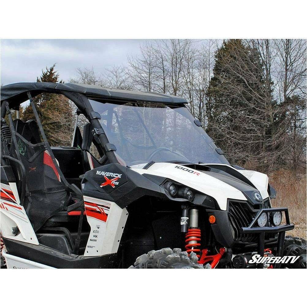 Photo of Can Am Maverick Scratch Resistant Full Windshield by SuperATV - Premium Windshields for UTVs / Side by Sides