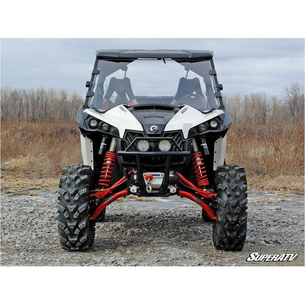 Photo of Can Am Maverick Scratch Resistant Full Windshield by SuperATV - Premium Windshields for UTVs / Side by Sides