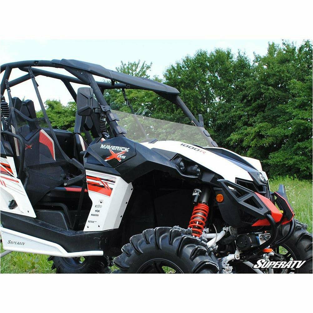 Can Am Maverick Scratch Resistant Half Windshield