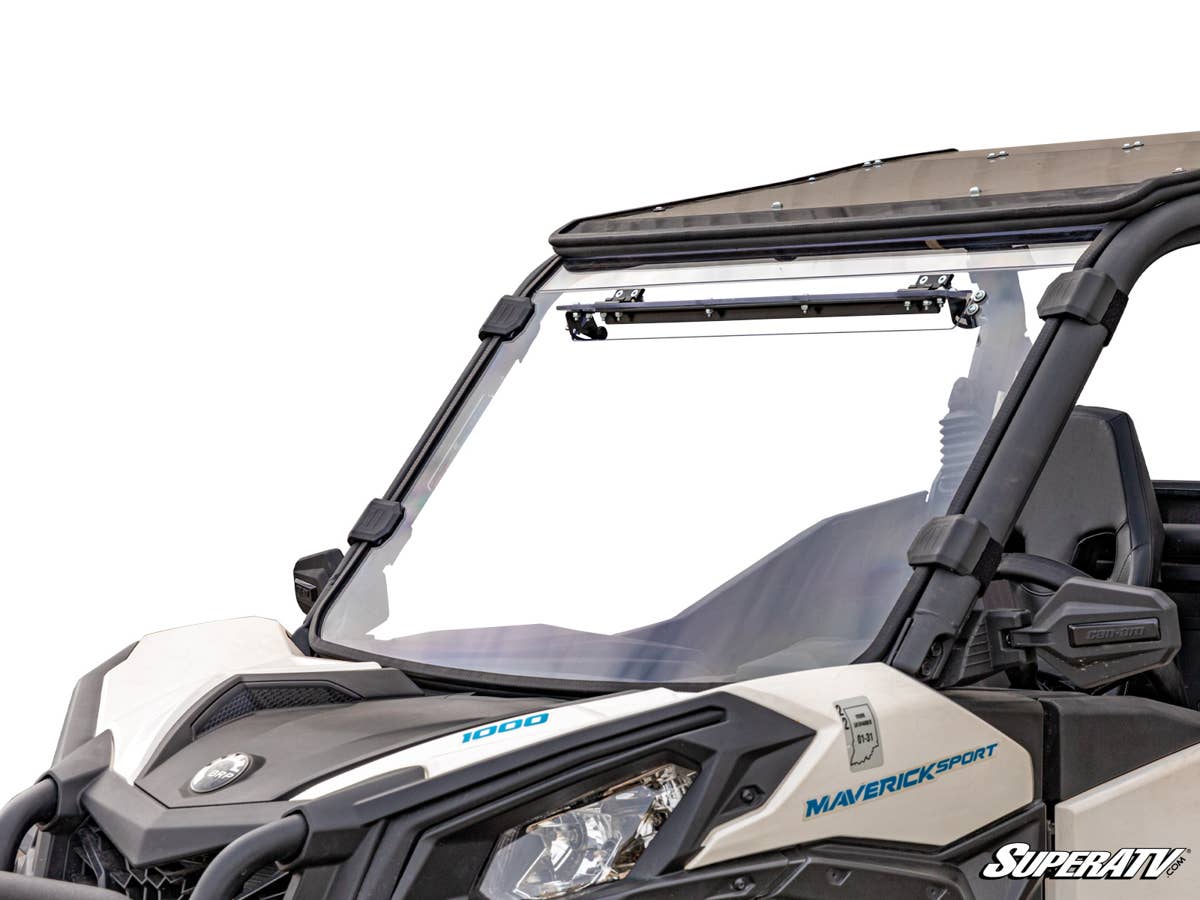 SuperATV Can-Am Maverick Sport Scratch Resistant Vented Full Windshield