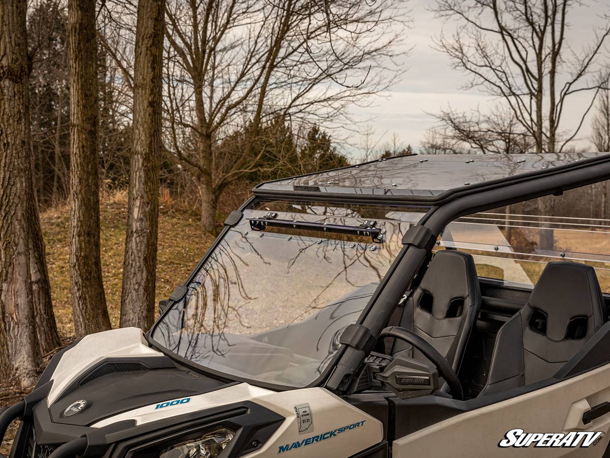 SuperATV Can-Am Maverick Sport Scratch Resistant Vented Full Windshield