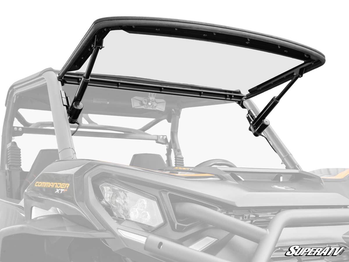 SuperATV Can-Am Maverick Trail MaxDrive Power Flip Windshield