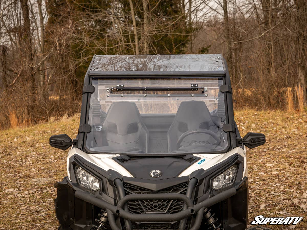 SuperATV Can-Am Maverick Trail Scratch Resistant Vented Full Windshield