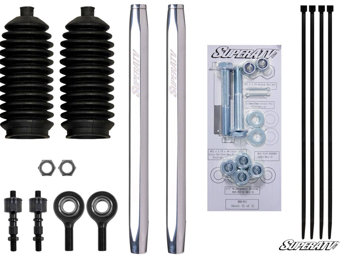 SuperATV Can-Am Maverick X3 Billet Aluminum Hex Tie Rod Kit