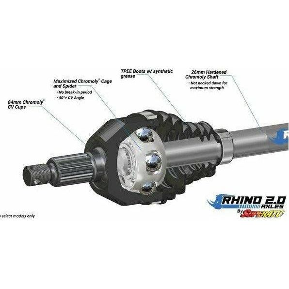 Photo of Can Am X3 Rhino 2.0 Heavy Duty Axle by SuperATV - Premium Axles for UTVs / Side by Sides