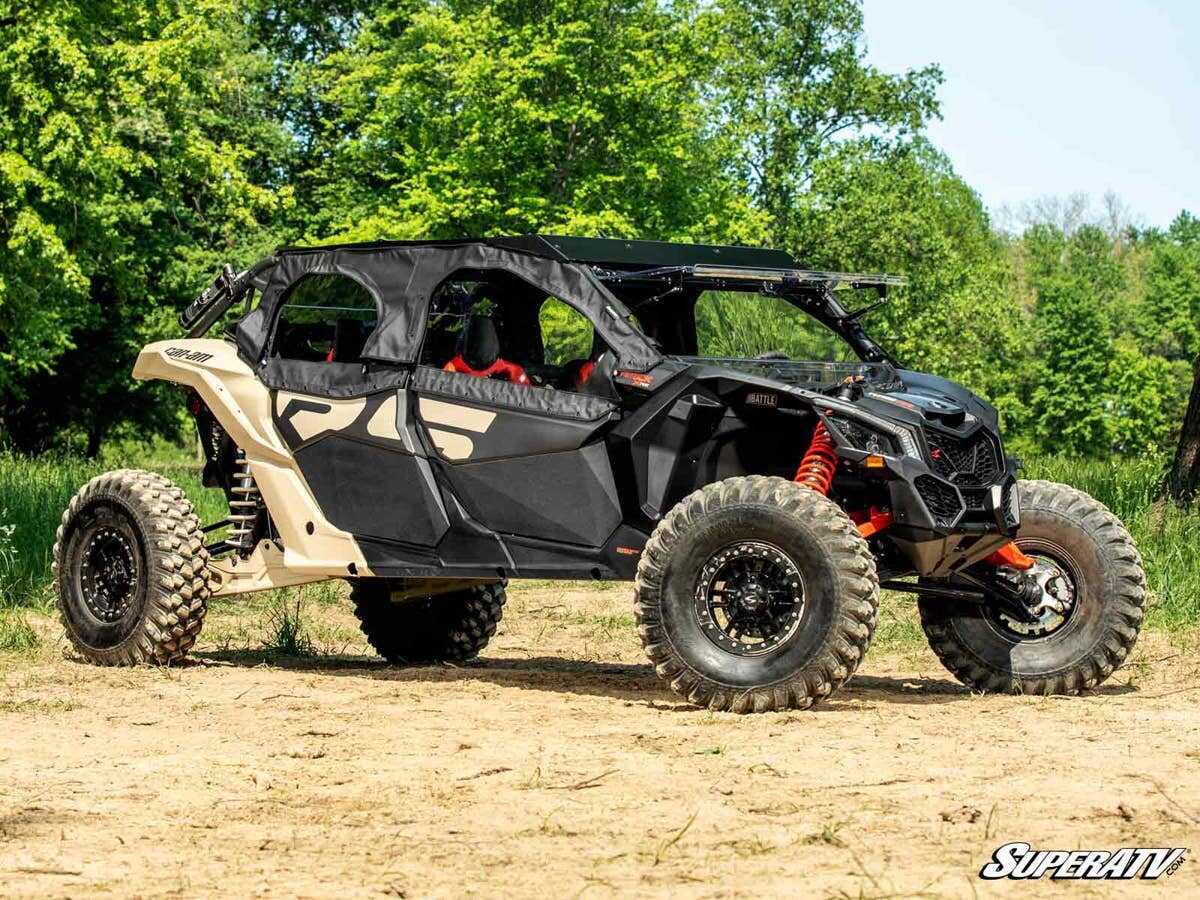 SuperATV Can-Am Maverick X3 Max Primal Soft Cab Enclosure Upper Doors