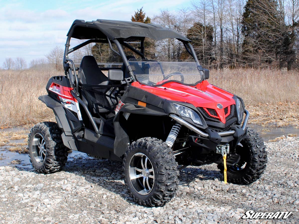 SuperATV CFMOTO ZForce 500 Scratch-Resistant Half Windshield