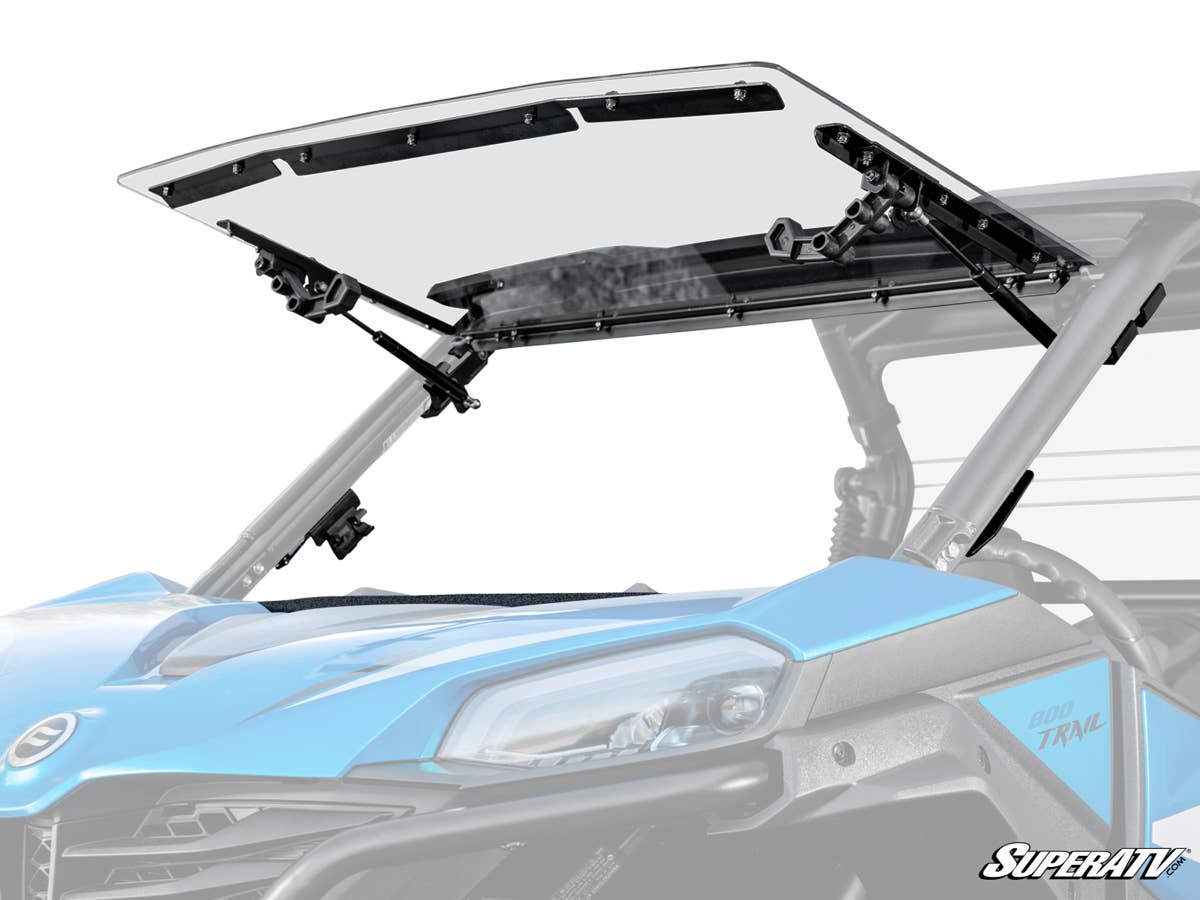 SuperATV CFMoto ZForce 800 Trail Scratch-Resistant Flip Windshield