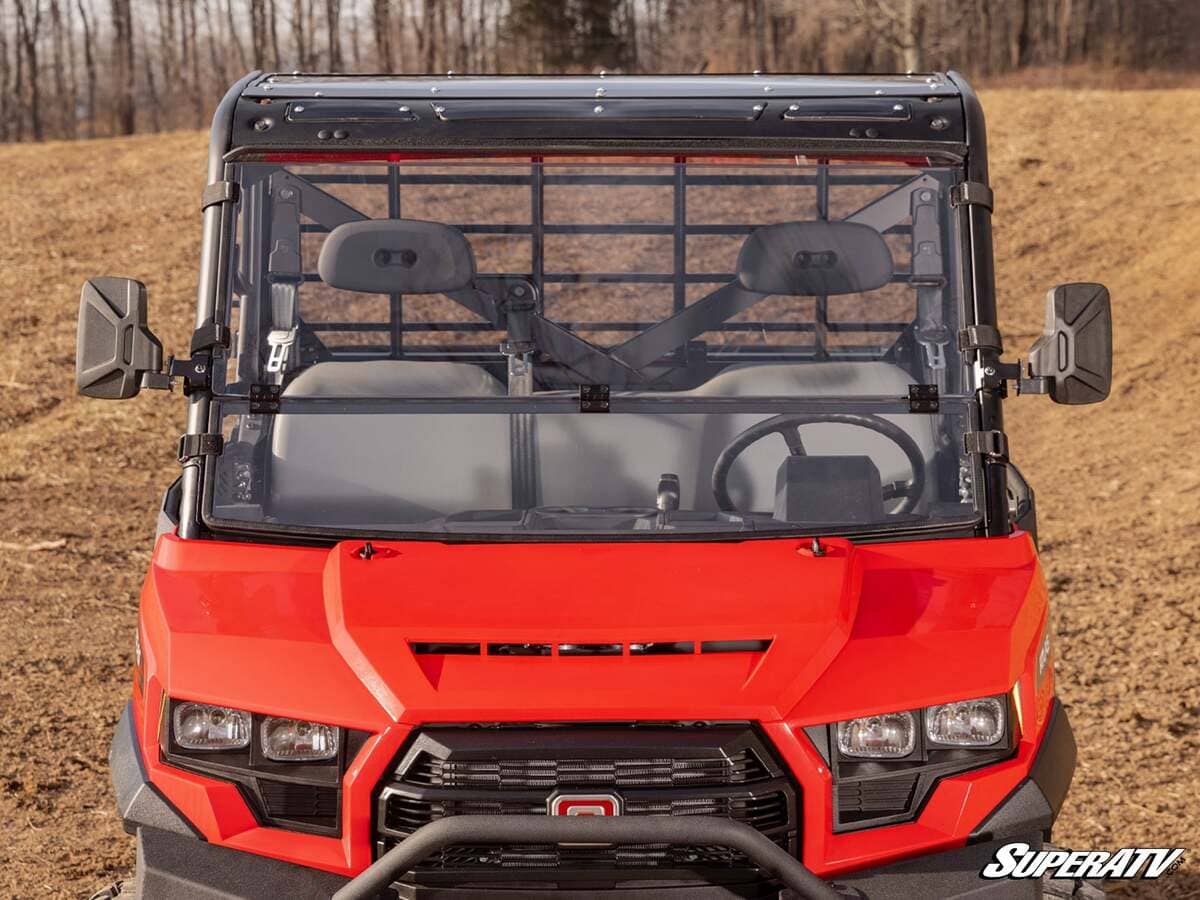 SuperATV Gravely Atlas Jsv Scratch-Resistant Flip Down Windshield