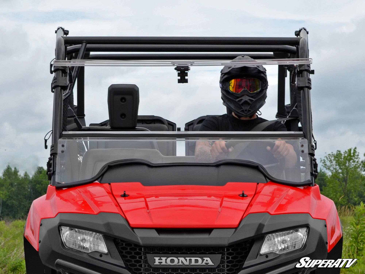 SuperATV Honda Pioneer 700 Scratch Resistant Flip Windshield