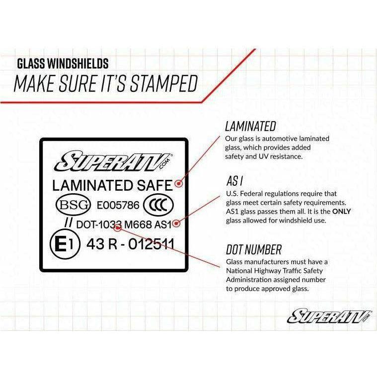 Photo of Honda Talon Glass Windshield by SuperATV - Premium Windshields for UTVs / Side by Sides