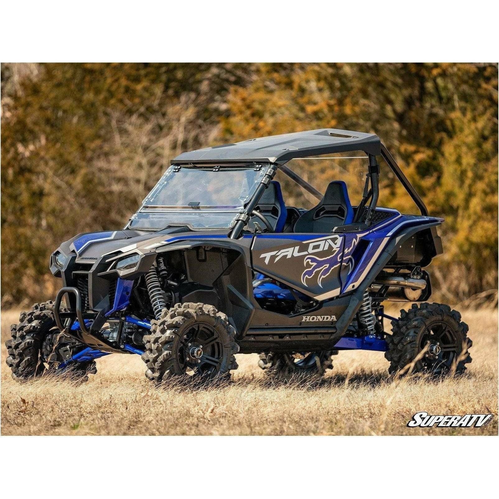 Photo of Honda Talon Scratch Resistant Flip Windshield by SuperATV - Premium Windshields for UTVs / Side by Sides