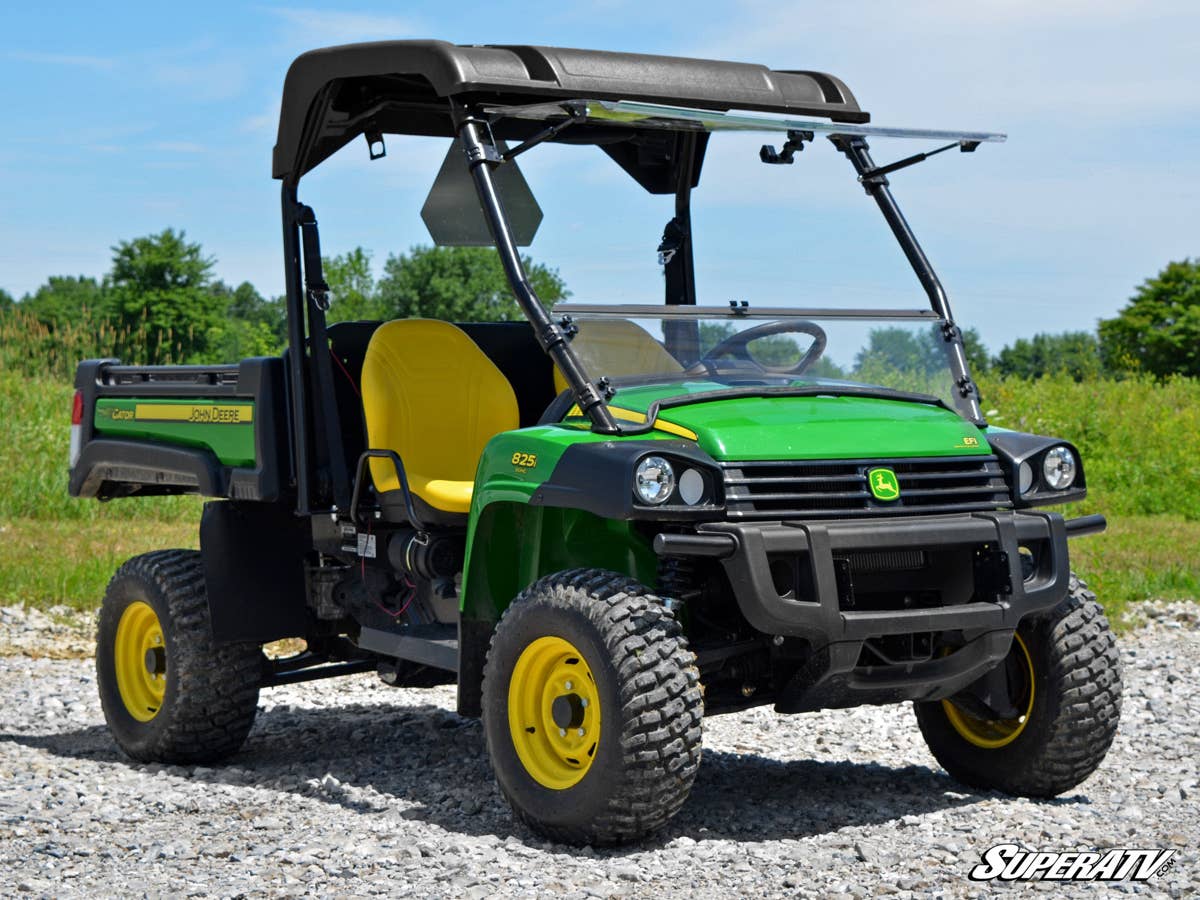 SuperATV John Deere Gator Scratch Resistant Flip Windshield