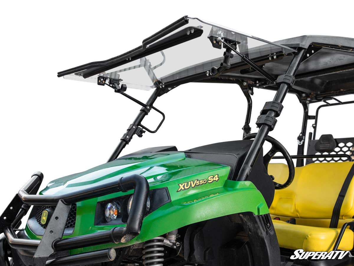 SuperATV John Deere Gator XUV560 Scratch-Resistant Flip Windshield