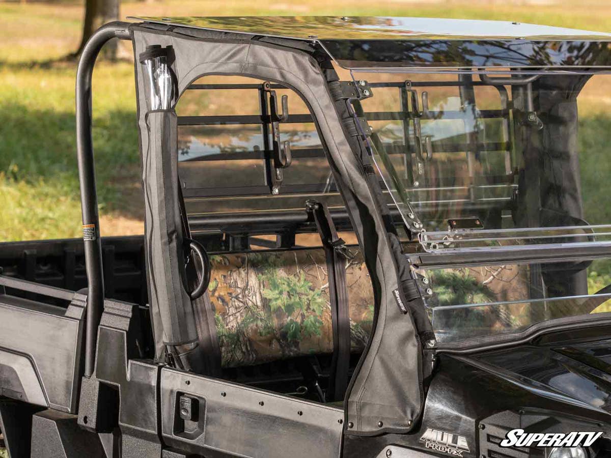 SuperATV Kawasaki Mule Pro FX Primal Soft Cab Enclosure Upper Doors