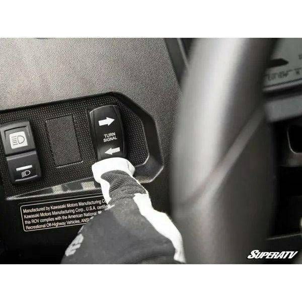 Photo of Kawasaki KRX Deluxe Plug & Play Turn Signal Kit by SuperATV - Premium Street Legal Kits for UTVs / Side by Sides