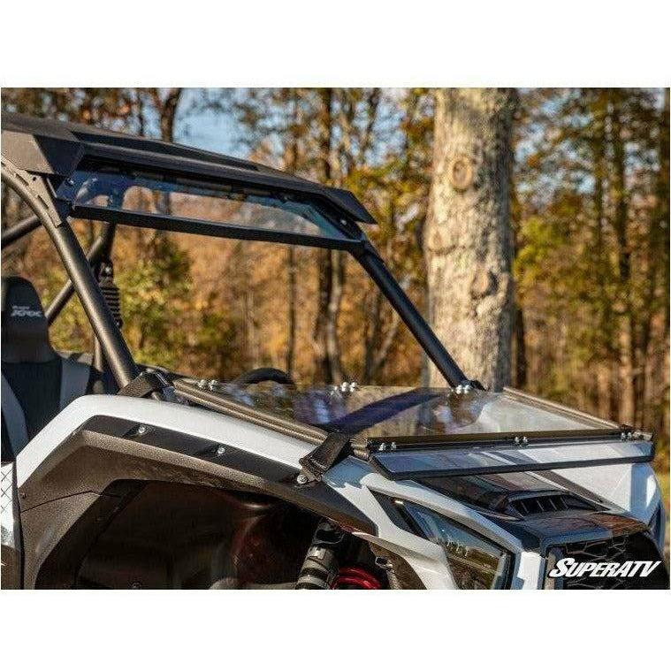 Photo of Kawasaki KRX Scratch Resistant Flip Down Windshield by SuperATV - Premium Windshields for UTVs / Side by Sides