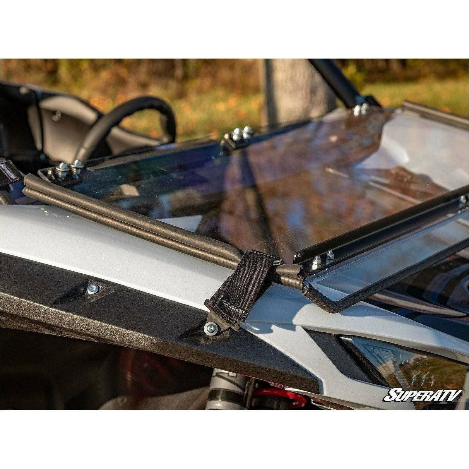 Photo of Kawasaki KRX Scratch Resistant Flip Down Windshield by SuperATV - Premium Windshields for UTVs / Side by Sides