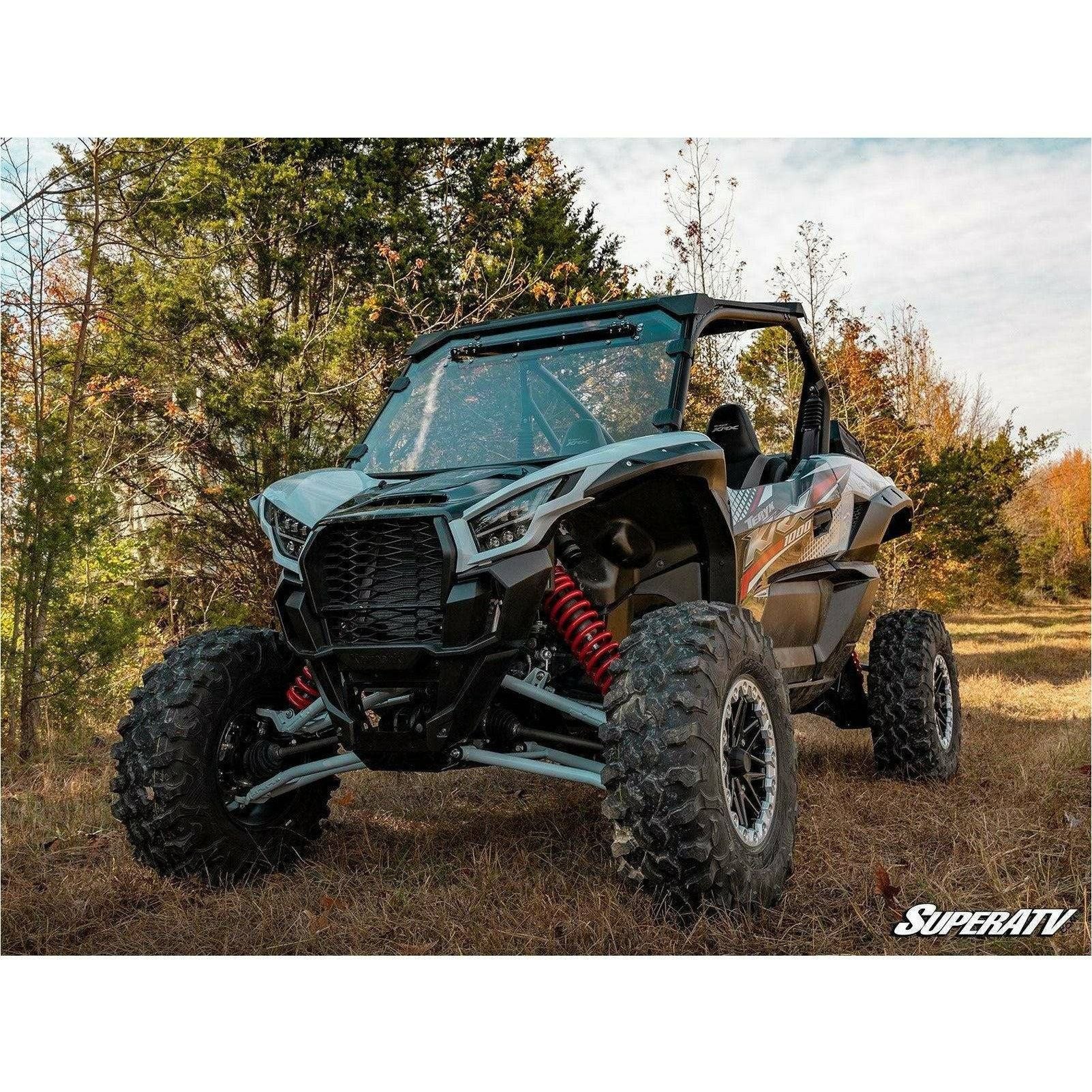 Photo of Kawasaki KRX Scratch Resistant Vented Full Windshield by SuperATV - Premium Windshields for UTVs / Side by Sides