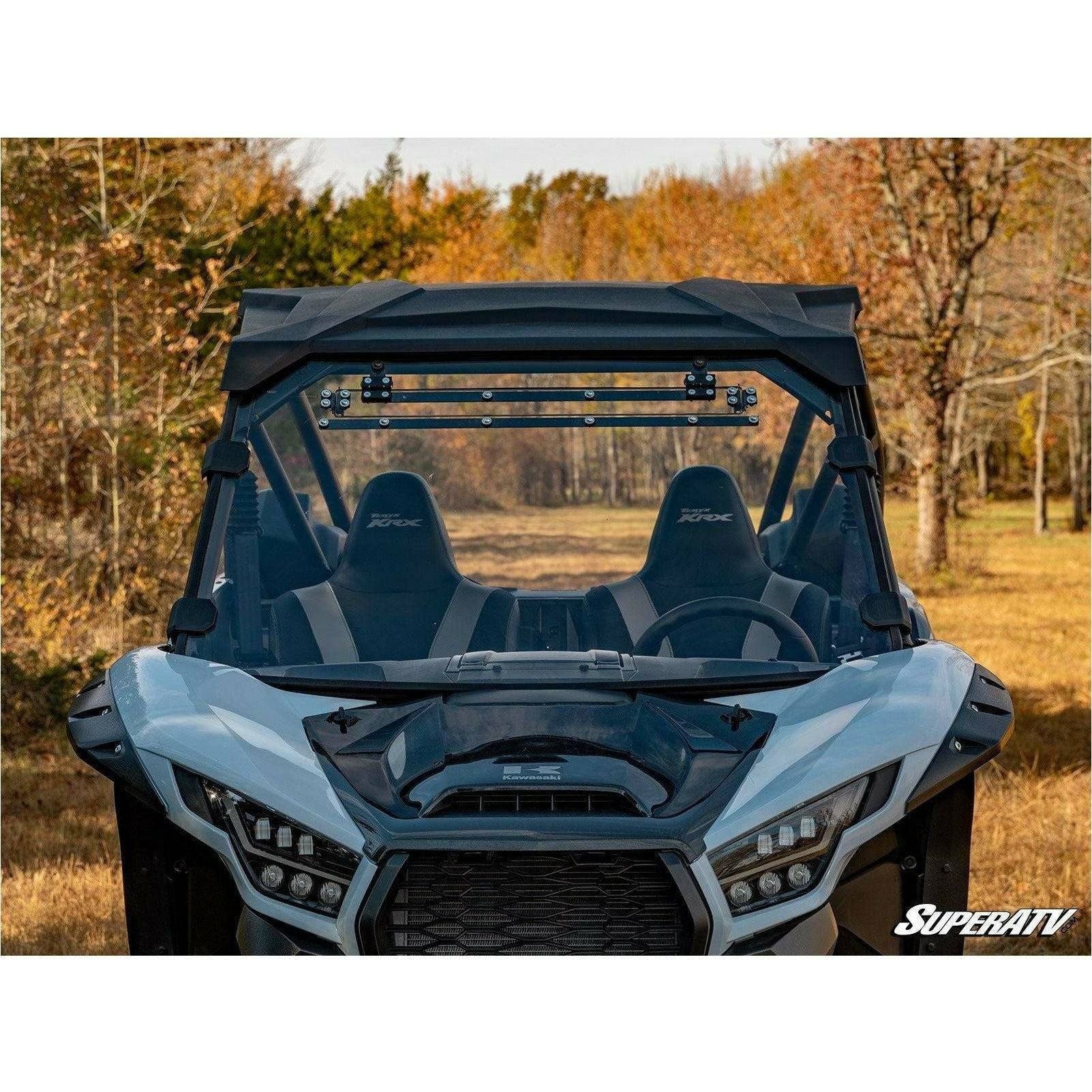Photo of Kawasaki KRX Scratch Resistant Vented Full Windshield by SuperATV - Premium Windshields for UTVs / Side by Sides