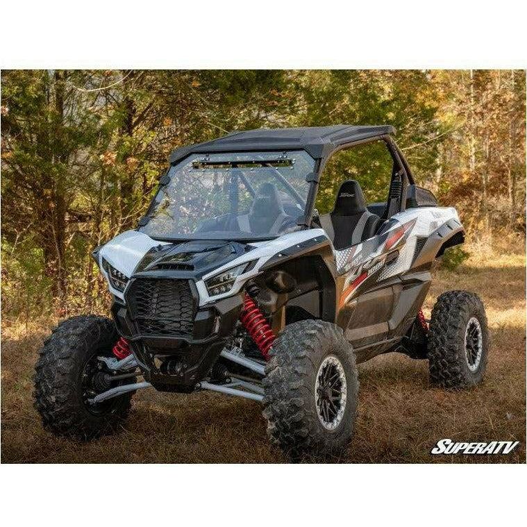 Photo of Kawasaki KRX Scratch Resistant Vented Full Windshield by SuperATV - Premium Windshields for UTVs / Side by Sides