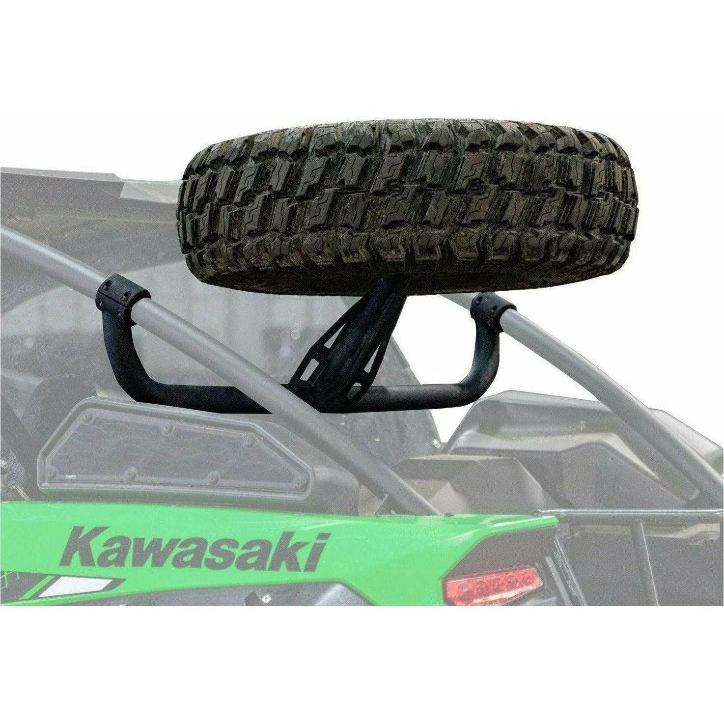 Photo of Kawasaki KRX Spare Tire Carrier by SuperATV - Premium Storage for UTVs / Side by Sides