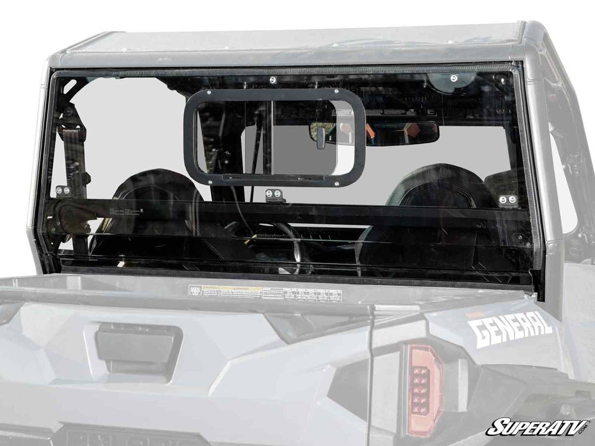 SuperATV Polaris General 1000 Sliding Rear Windshield