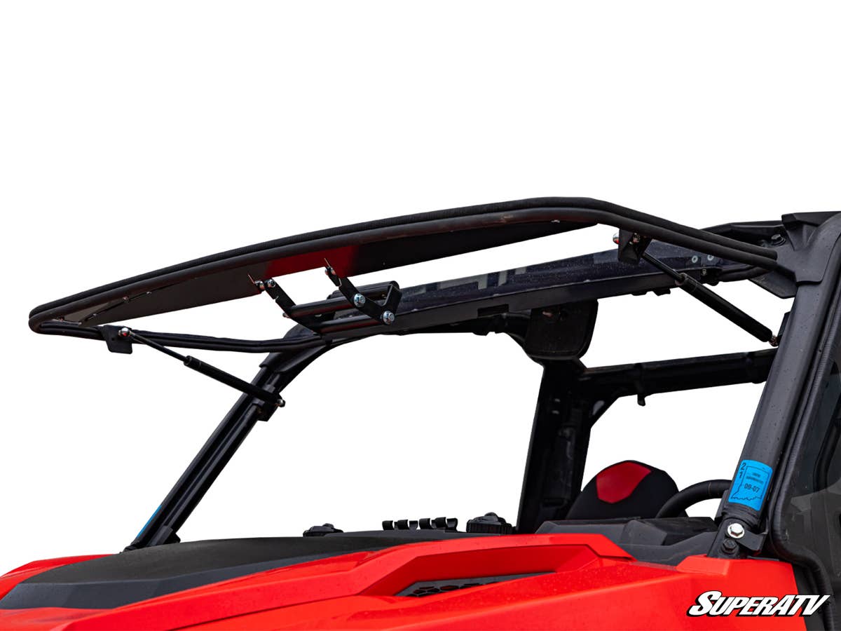 SuperATV Polaris General XP 1000 Scratch Resistant Flip Windshield