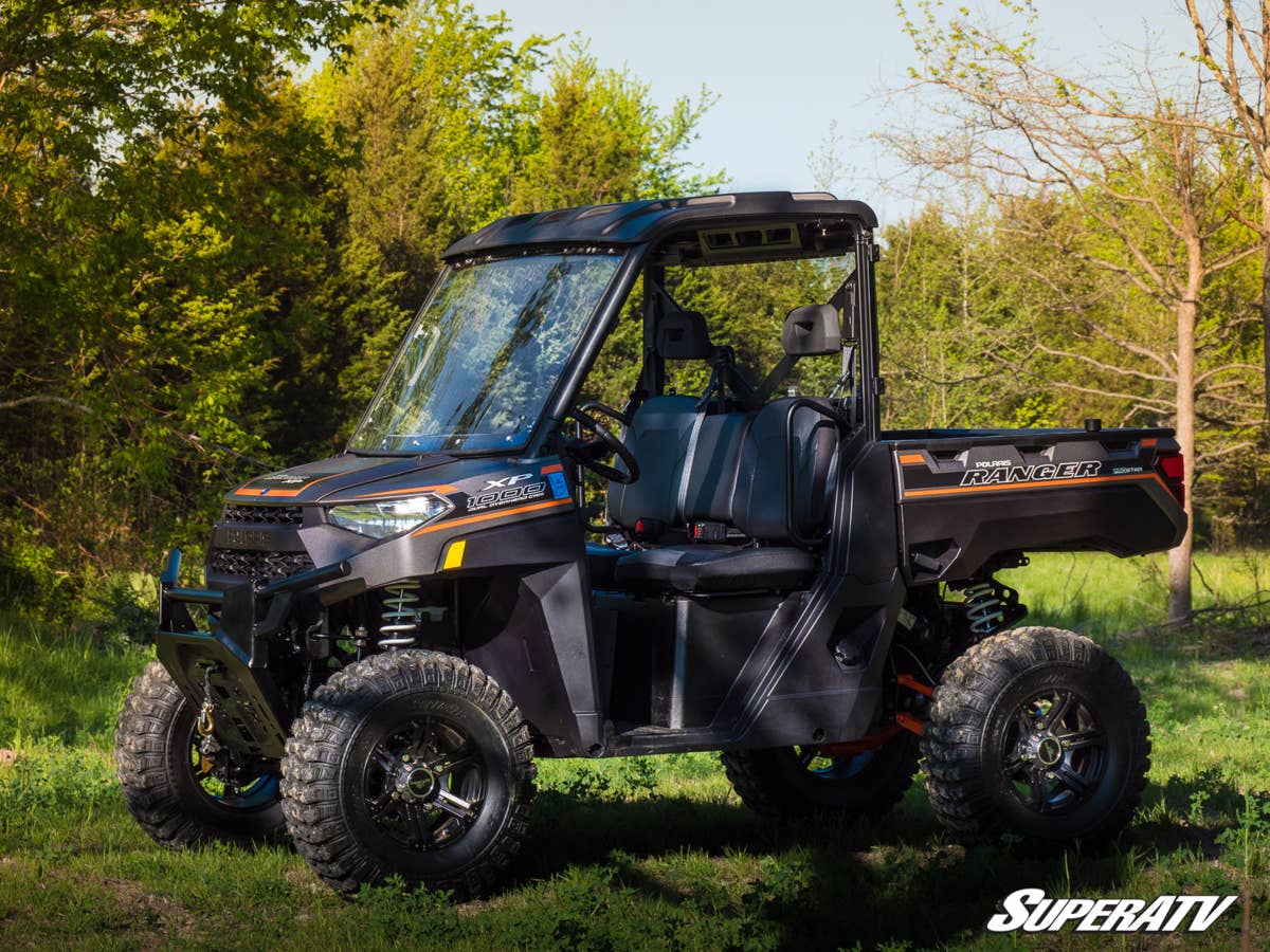 SuperATV Polaris Ranger 1000 Scratch Resistant Flip Windshield