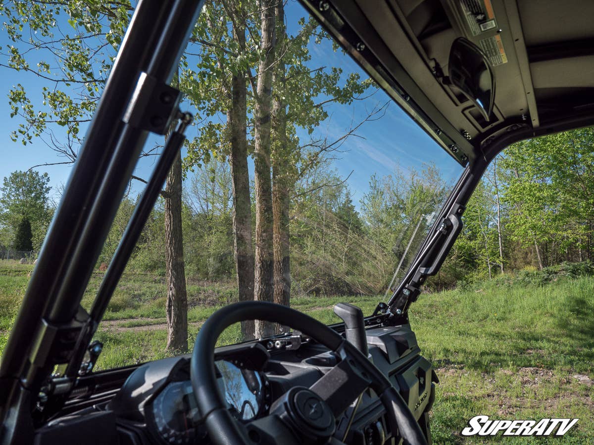 SuperATV Polaris Ranger 1000 Scratch Resistant Flip Windshield