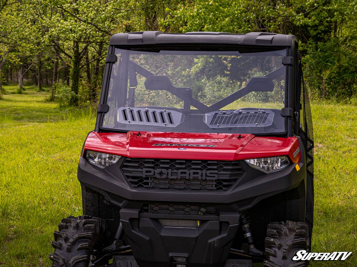 SuperATV Polaris Ranger 1000 Scratch-Resistant Vented Full Windshield