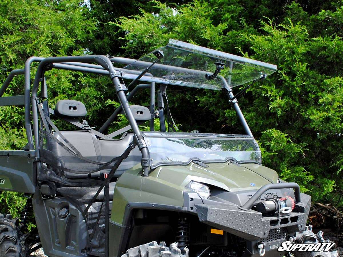 SuperATV Polaris Ranger 800 Scratch Resistant Flip Windshield