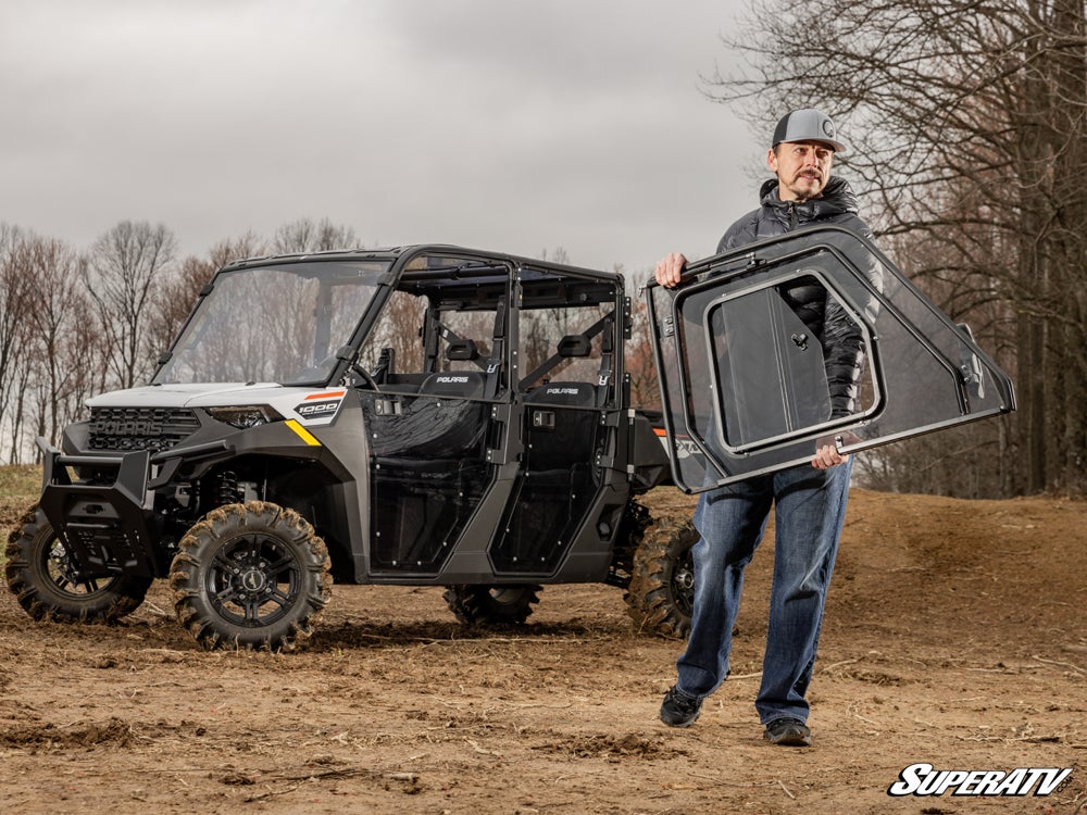 SuperATV Polaris Ranger Crew 1000 Convertible Cab Enclosure Doors