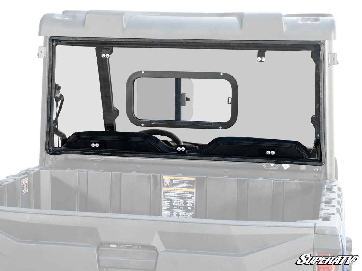 SuperATV Polaris Ranger Midsize Rear Sliding Windshield