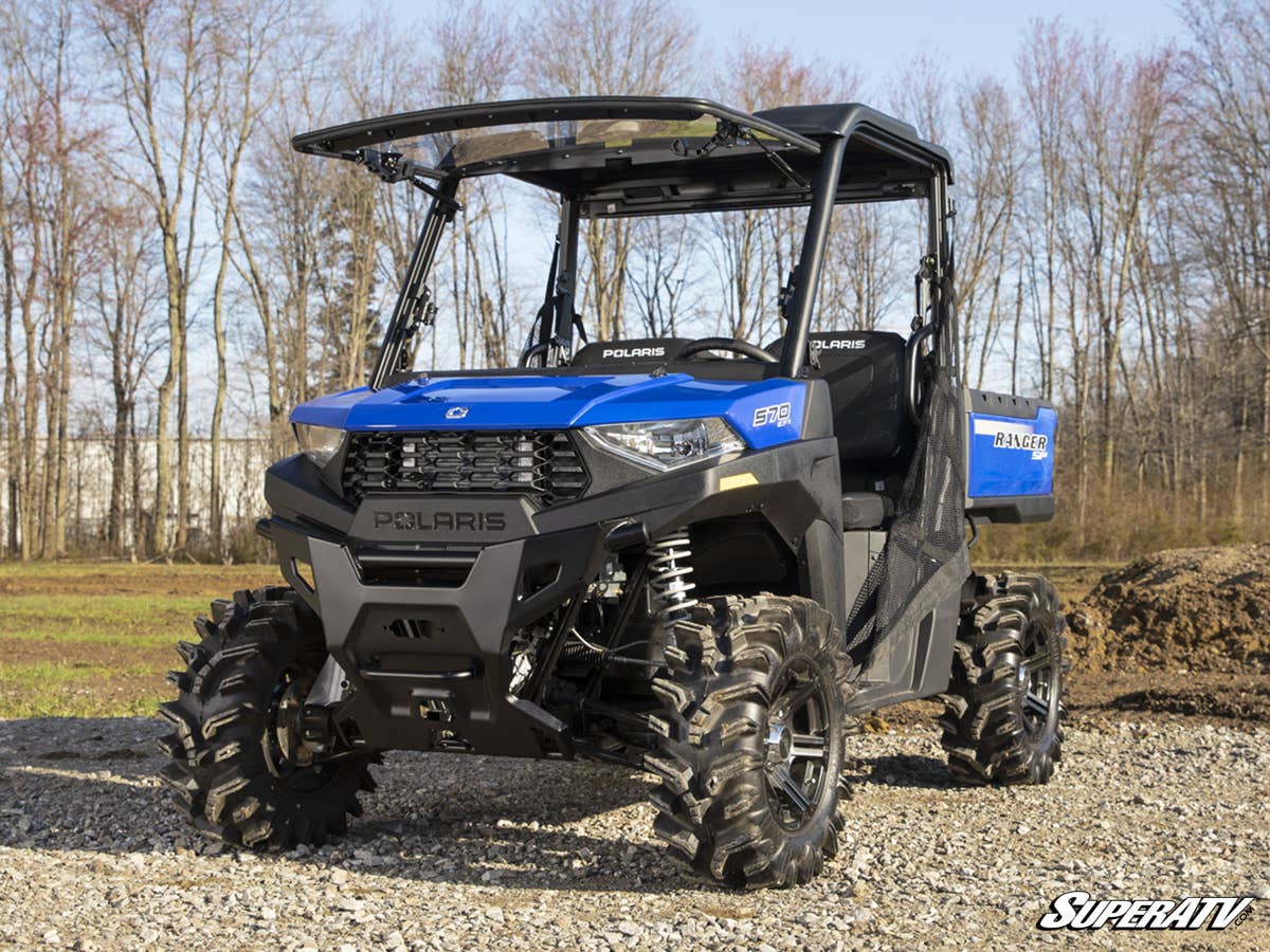 SuperATV Polaris Ranger SP 570 Scratch Resistant Flip Windshield